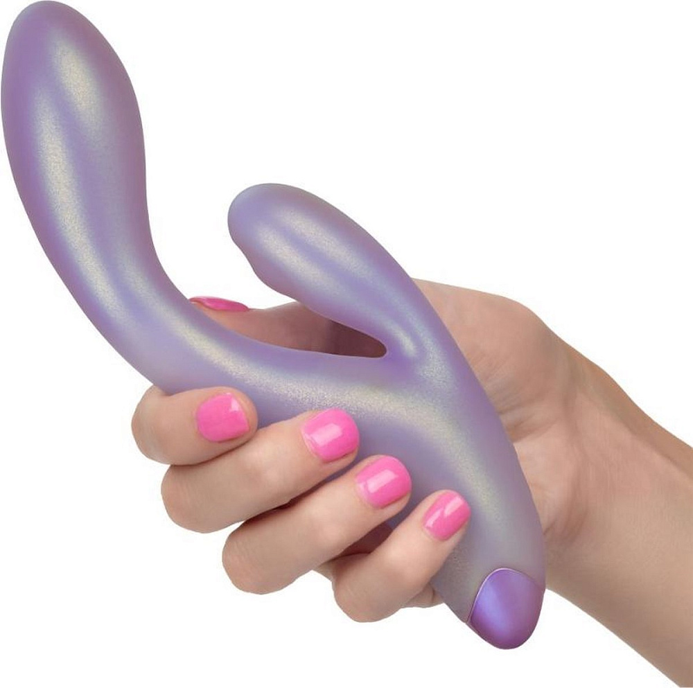 Вибратор-кролик Satisfyer Double Flex с двумя клиторальными отростками, черный 4002583 - Satisfyer - Вибраторы-кролики - Купить