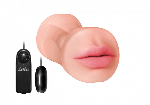 Реалистичный мастурбатор рот-вагина с вибрацией Lola Toys Satisfaction Babylicious