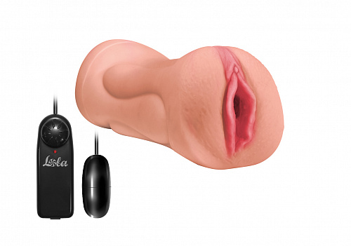 Реалистичный мастурбатор рот-вагина с вибрацией Lola Toys Satisfaction Babylicious
