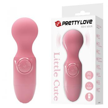 Вибромассажер Pretty Love Mini Stick, нежно-розовый