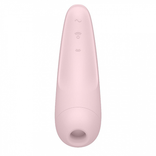 Вакуумный клиторальный стимулятор с ДУ Satisfyer Curvy 2+ розовый
