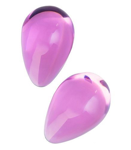 Стеклянные вагинальные шарики без сцепки Sexus Glass, розовые