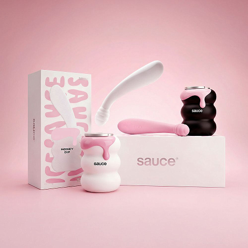 Вибратор для точки G&nbsp;с&nbsp;вращением Be&nbsp;Your Lover Sauce Honey Dip, розовый