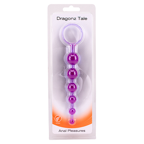Анальная цепочка Gopaldas Dragonz Tale, фиолетовая