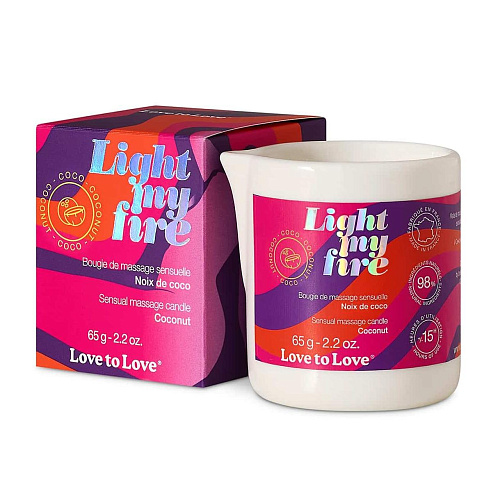 Массажная свеча Light my Fire Кокос, 65 г