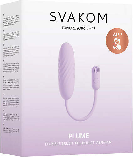 Интерактивное виброяйцо с&nbsp;ДУ&nbsp;Svakom Plume