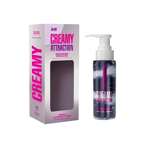 Увлажняющий крем-гель для тела Creamy Attraction с ароматом ежевики, 100 мл