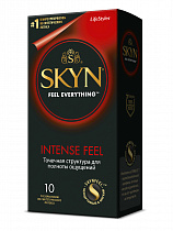 Рельефные презервативы из синтетического латекса Skyn Intense feel 10 шт
