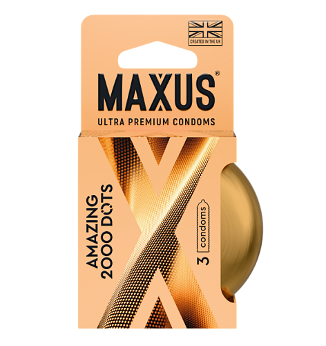 Презервативы с точками Maxus Amazing Dots, 3 шт