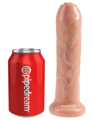 Реалистичный фаллоимитатор с крайней плотью и присоской Pipedream Uncut Cock 7, 19 см