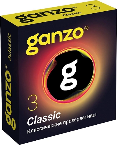 Классические презервативы Ganzo Classic, 3&nbsp;шт