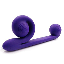 Вибратор-кролик для двойной стимуляции Snail Vibe, фиолетовый
