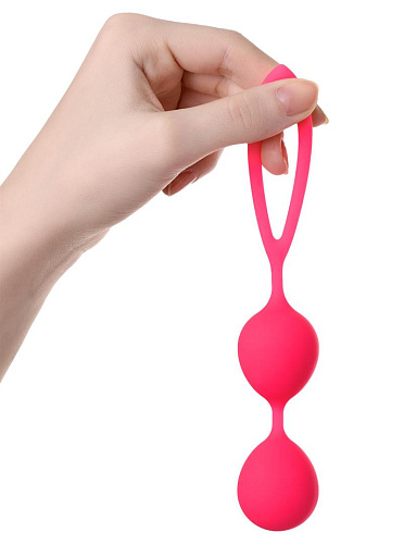 Вагинальные шарики со смещенным центром тяжести Toyfa A-Toys Rai, ярко-розовые