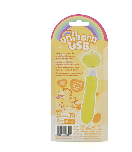 Вибропуля Unihorn Bean Blossom со стимуляцией язычком