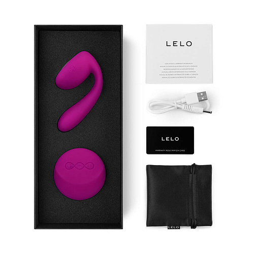 Вибратор для пар с ротацией и ДУ LELO Ida, фиолетовый