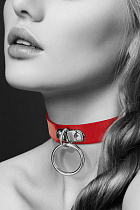 Чокер Bijoux Pour Toi с декоративным кольцом, красный