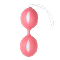 Вагинальные шарики со смещенным центром тяжести Easy Toys Wiggle Duo Kegel Ball, розовые