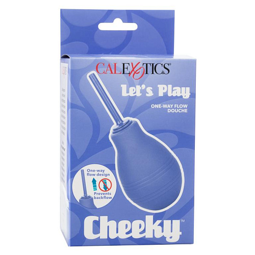 Анальный душ CalExotics Cheeky One-Way Flow Douche, синий