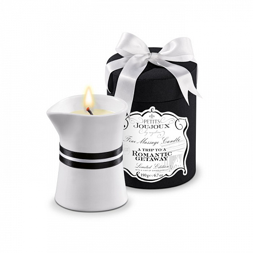 Массажная свеча Petits Joujoux Romantic Getaway с ароматом имбиря, 190 г