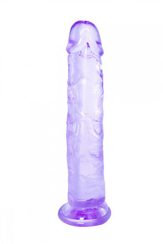 Прозрачный дилдо на присоске Intergalactic Distortion, 18 см, фиолетовый