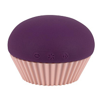 Вакуумный стимулятор клитора с вибрацией Lola Games Blueberry Cupcake, фиолетовый