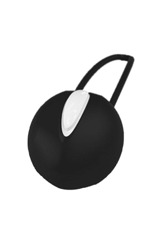 Вагинальный шарик со&nbsp;смещенным центром тяжести Fun Factory Smartball Uno, черный