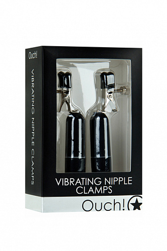 Вибраторы-зажимы на соски Ouch! Vibrating Nipple Clamps