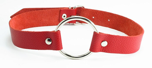 Кляп с кольцом-расширителем BDSM Арсенал, красный