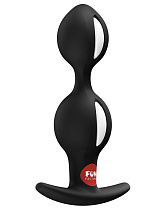 Анальные шарики со смещенным центром тяжести Fun Factory B Balls Duo, черные