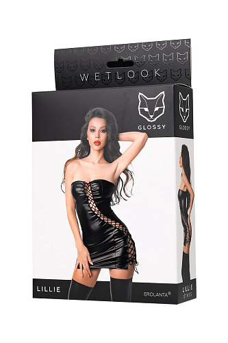 Платье Glossy Lillie из&nbsp;материала Wetlook,&nbsp;XL
