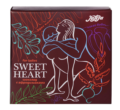 Возбуждающий шоколад для женщин JuLeJu Sweet Heart, 9 г