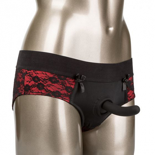 Маленький анальный страпон Crotchless Pegging Panty Set L/XL