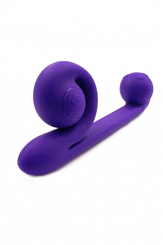 Вибромассажер для двойной стимуляции Snail Vibe, фиолетовый