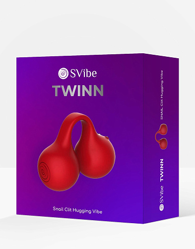 Клиторальный вибратор SVibe Twinn, красный