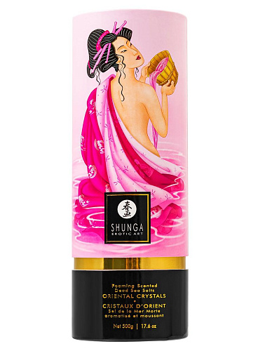 Соль для ванны Shunga Oriental Crystals Лепесток розы, 500&nbsp;г