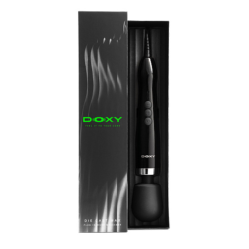 Мощный вибромассажер Doxy Die Cast Max, черный