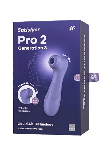 Вакуумный клиторальный стимулятор Satisfyer Pro 2 Generation 3, лавандовый