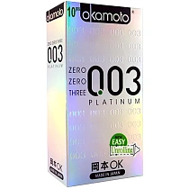 Ультратонкие латексные презервативы Okamoto 0.03, 12 штук
