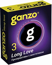 Продлевающие презервативы Ganzo Long Love, 3 шт в упаковке