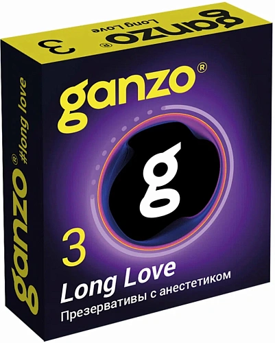 Продлевающие презервативы Ganzo Long Love, 3&nbsp;шт&nbsp;в&nbsp;упаковке