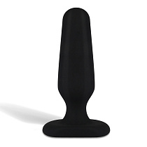 Маленькая анальная пробка All About Anal Seamless Silicone Butt Plug, диам. 2 см, черная