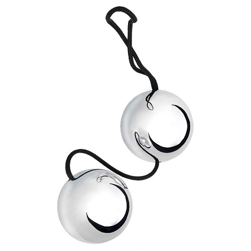 Вагинальные шарики Toyfa Basic, серебристые