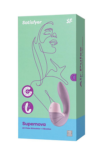 Вакуумный клиторальный стимулятор Satisfyer Supernova, розовый