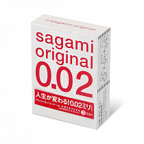 Ультратонкие полиуретановые презервативы Sagami Original 0,02 (3 шт)