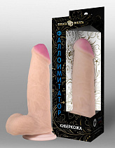 Реалистичный фаллоимитатор из киберкожи на присоске Джага-Джага 15 см, форма 62