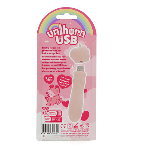 Вибропуля Unihorn Heart Throb с функцией пульсации