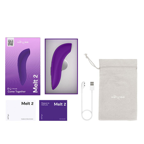 Стимулятор с ДУ We-Vibe Melt 2, фиолетовый
