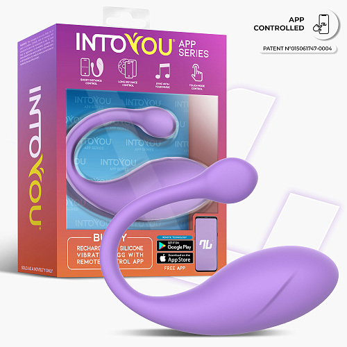 Интерактивное виброяйцо с ДУ IntoYou Bulby, сиреневое
