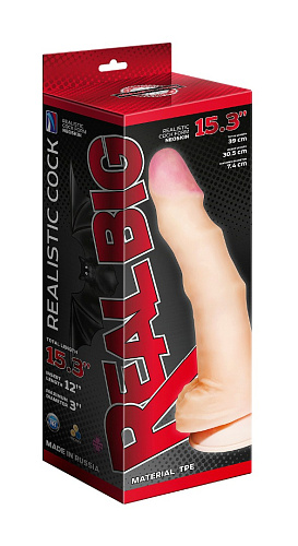 Фаллоимитатор супергигант Lovetoy 39&nbsp;см, диаметр 7.1&nbsp;см