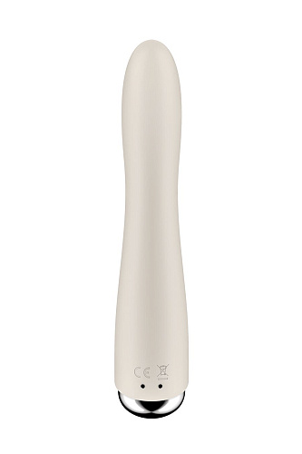 Вибратор для точки G с ротацией Satisfyer Spinning Vibe 1, бежевый